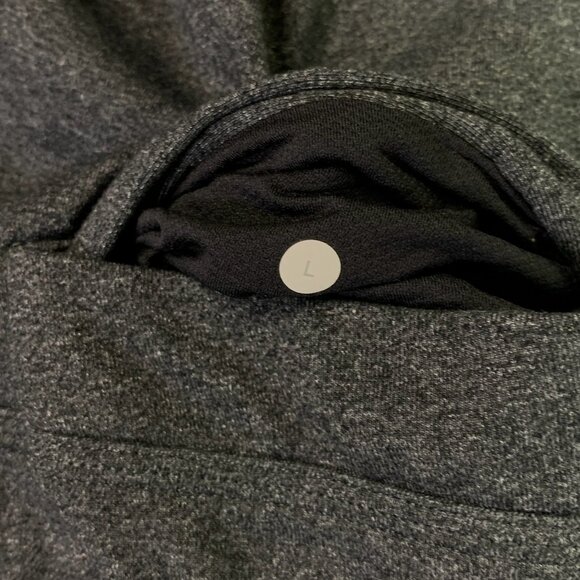 Lululemon Mens Gray Sweatpants Size L With Drawstring & Zipper Pockets - Picture 9 of 10